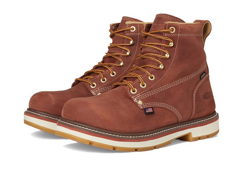 キーン メンズ シューズ ブーツ・レインブーツ ヒール KEEN Utility Liberty 6 Waterproof 90 Heel Boots Softoe Bombay BrownGu ブラウン