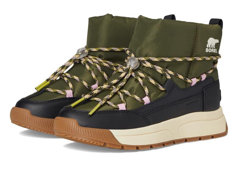 ソレル レディース シューズ ブーツ・レインブーツ SOREL Whitney Iii Slipon Waterproof Utility GreenB グリーン