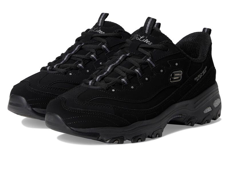 スケッチャーズ レディース シューズ スニーカー SKECHERS DLites Hands Free SlipINS Black ブラック
