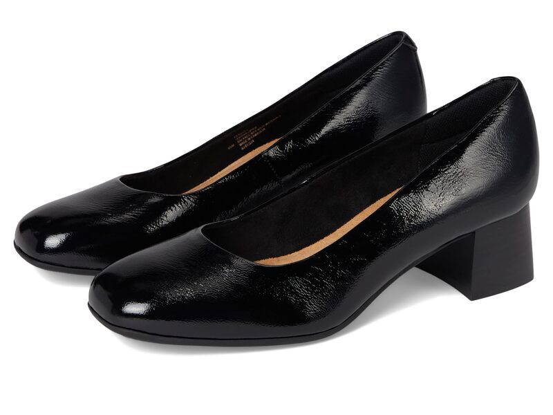 コンフォーティバ レディース シューズ ヒール Comfortiva Peach Black Crinkle P ブラック