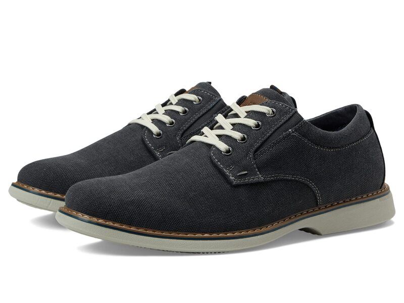 ノンブッシュ メンズ シューズ オックスフォード Nunn Bush Otto Canvas Plain Toe Oxford Gray グレー