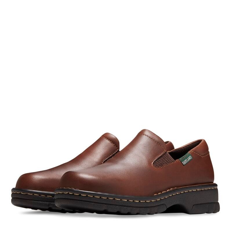 イーストランド レディース シューズ スリッポン・ローファー Eastland 1955 Editionewport Brown Leather ブラウン