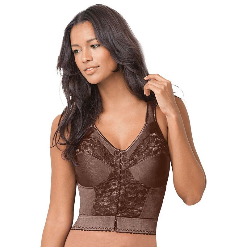 コンフォート チョイス レディース アンダーウェア ブラジャー プラスサイズ Comfort Choice Womens Plusizeasy Enhancer Wireless Longline Posture Bra French Toast