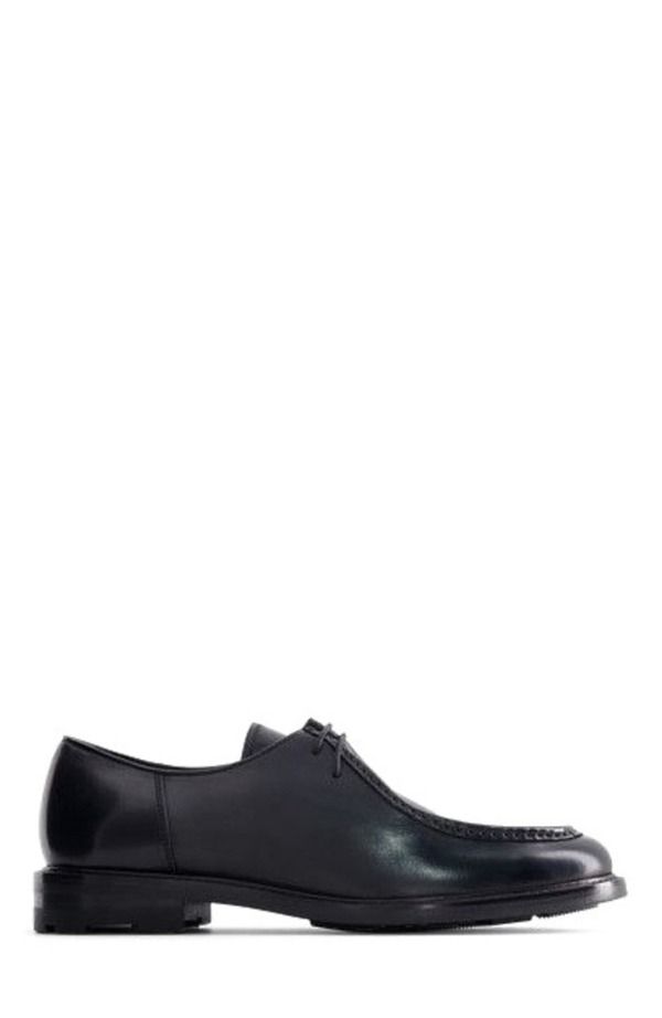 アンソニー ヴィア メンズ シューズ オックスフォード Anthony Veer Ellison Moc Iron Eclipse Black Leather ブラック