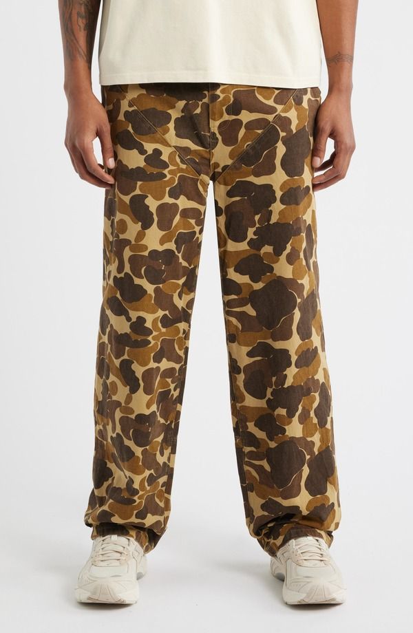 アールティーエー メンズ ボトムス カジュアルパンツ ストレート RtA Rey Straight Leg Camo Pants Military Brown Camo ブラウン