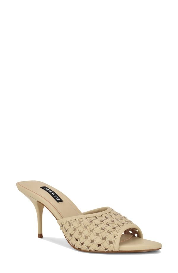 ナインウェスト レディース シューズ ヒール サンダル Nine West Kirela Woven Sandal Ivory アイボリー