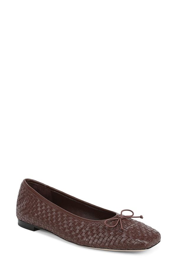ヴィンス レディース シューズ パンプス Vince Darla Weave Ballet Flat Molton Brown ブラウン