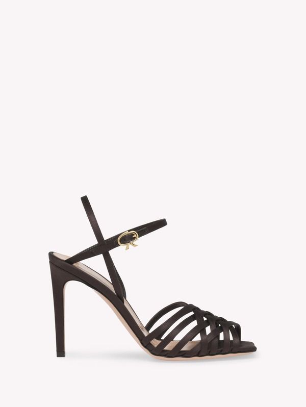 ジャンヴィト ロッシ レディース シューズ サンダル Gianvito Rossi Kerry Sandal Brown Fabric ブラウン