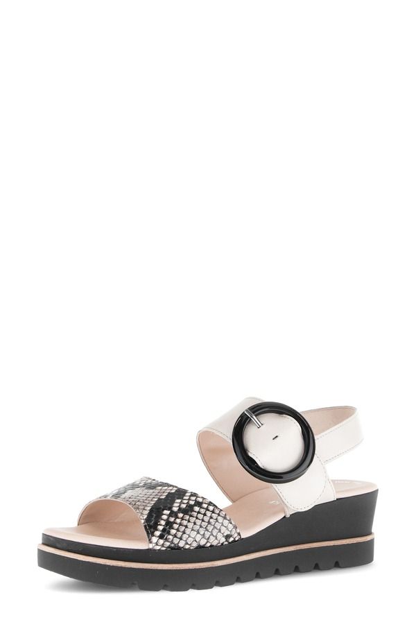 ガボール レディース シューズ サンダル Gabor Quarter Strap Wedge Sandal Muschel