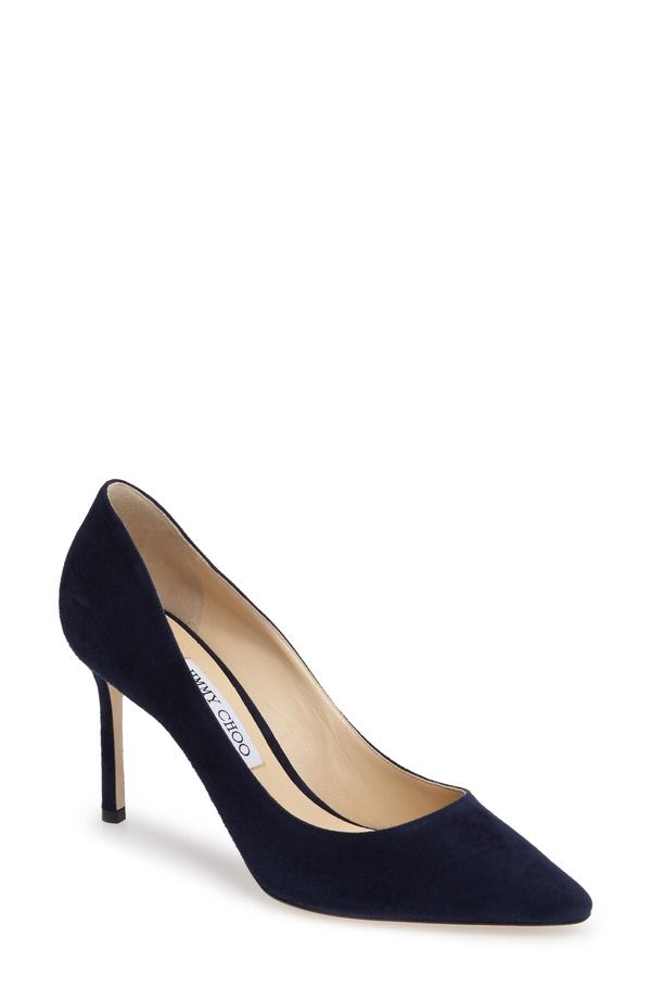 ジミーチュー レディース シューズ パンプスエード Jimmy Choo Romy 85 Suede Pump Navy Suede ネイビー