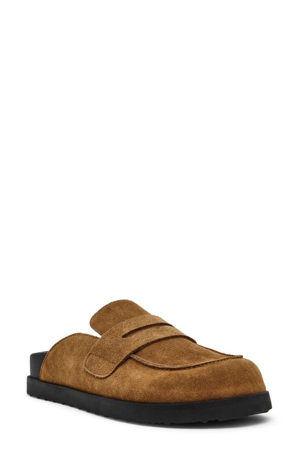 スティーブ マデン レディース シューズ ヒール ローファー Steve Madden Toryn Loafer Mule Chestnut Suede