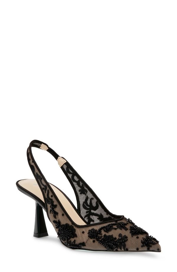 ベッツィジョンソン レディース シューズ ヒール Betsey Johnsonikki Pointed Toe Slingback Pump Black ブラック