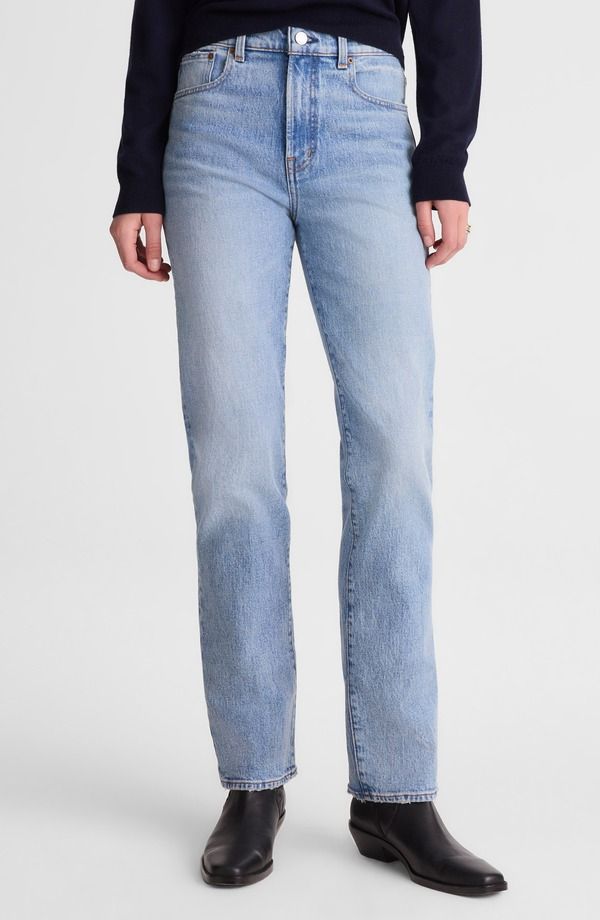 メイドウェル レディース ボトムス デニムパンツ ジーンズ Madewell The Longline Straight Jeans Raebrook Wash