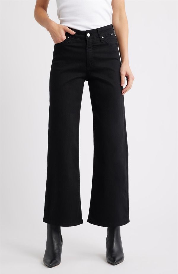 マーヴィ ジーンズ レディース ボトムス デニムパンツ ワイドレッグ Mavi Jeans Paloma Wide Leg Jeans Black Flex Blue ブラック