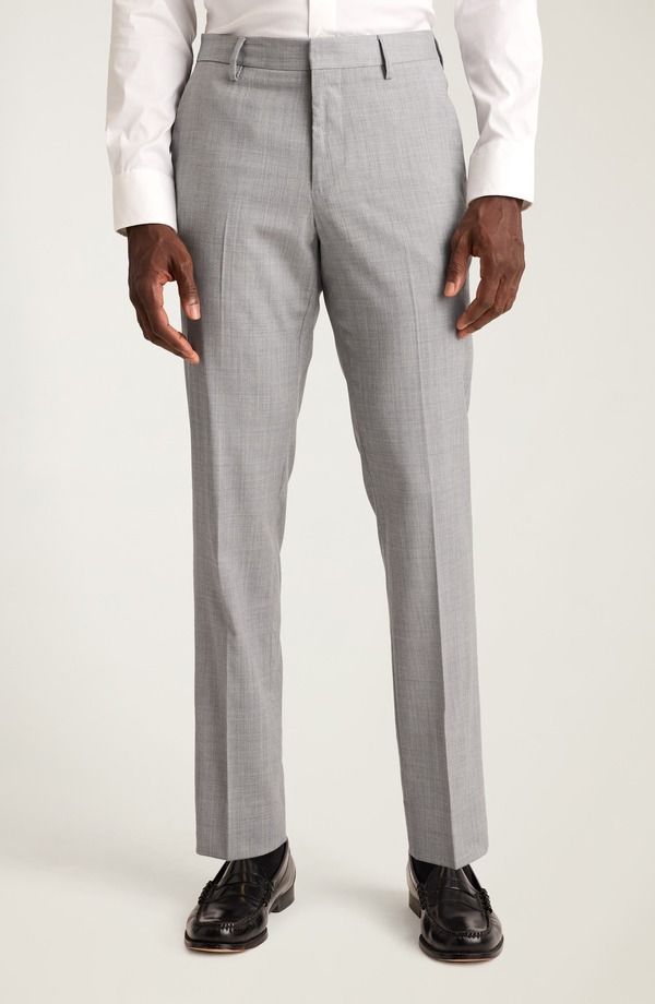 ボノボス メンズ ボトムス カジュアルパンツ ウール Bonobos Jetsetter Stretch Wool Dress Pants Light Grey グレー