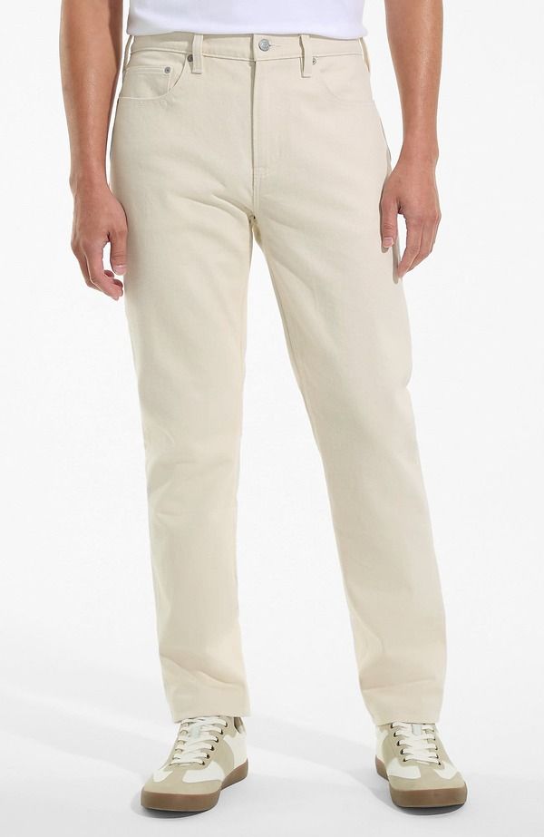ランズエンド メンズ ボトムス デニムパンツ スリムフィット ジーンズ Lands End Slim Fit Stretch Jeans Washed Undyed Natural ブラック
