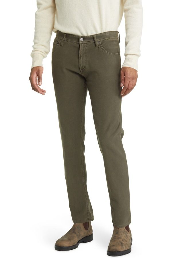 ノーマルブランド メンズ ボトムス カジュアルパンツ パイル The Normal Brand Comforterry FivePocketailored Fit Pants Dusty Olive オリーブ
