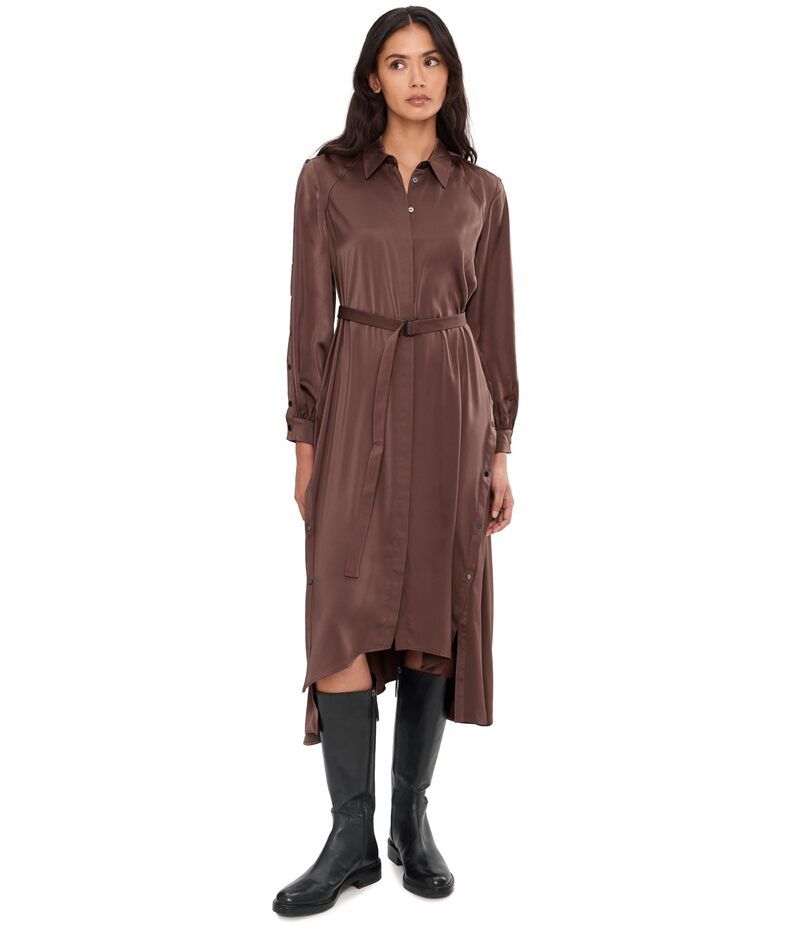 オールセインツ レディース トップス ワンピース AllSaints Lexi Dress Pot Brown ブラウン