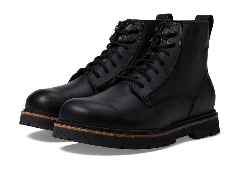 ビルケンシュトック メンズ シューズ ブーツ・レインブーツ レース レザー Birkenstock Highwood Mid LaceUp Deep Blue Leather Black ブラック