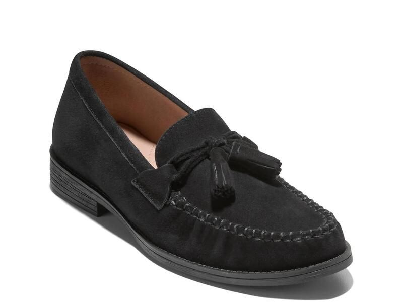 コールハーン レディース シューズ スリッポン・ローファー Cole HaanStassi Softasseloafer Black Suede ブラック