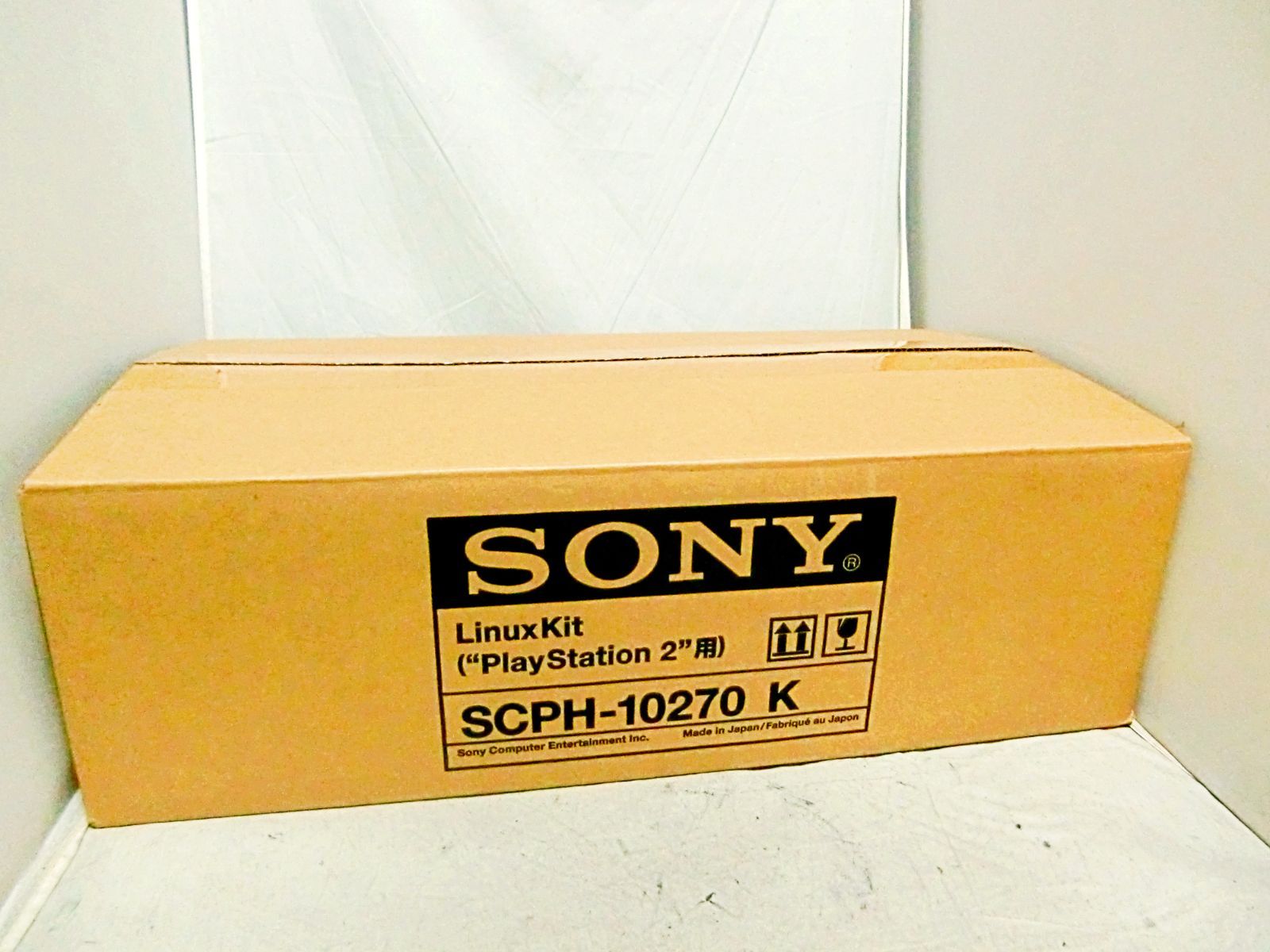 未使用 Sony PlayStation 2 LinuxキットSCPH-10270 K 箱、取説、CD付 PS2 日本製