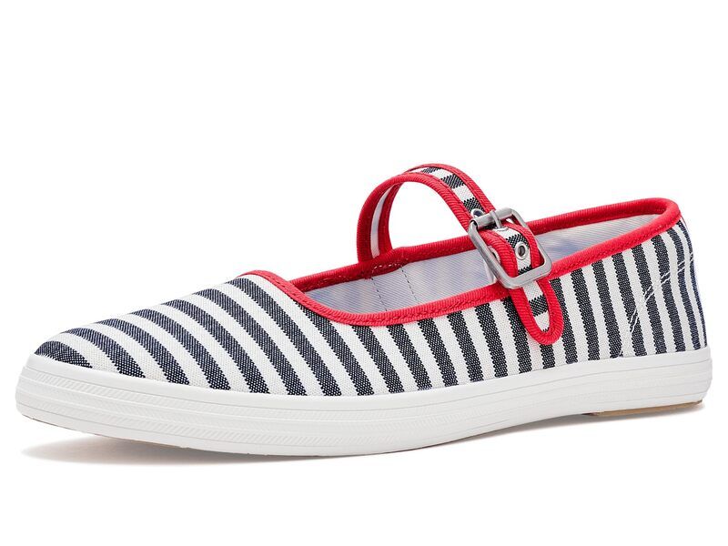 ケッズ レディース シューズ スニーカー Keds Maisie Mary Jane WhiteNavyRed ホワイト