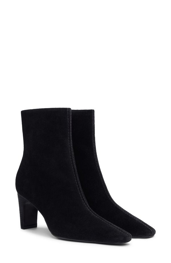 リフォーメーション レディース シューズ ブーツ・レインブーツ Reformation Tatyana Bootie Black Suede ブラック