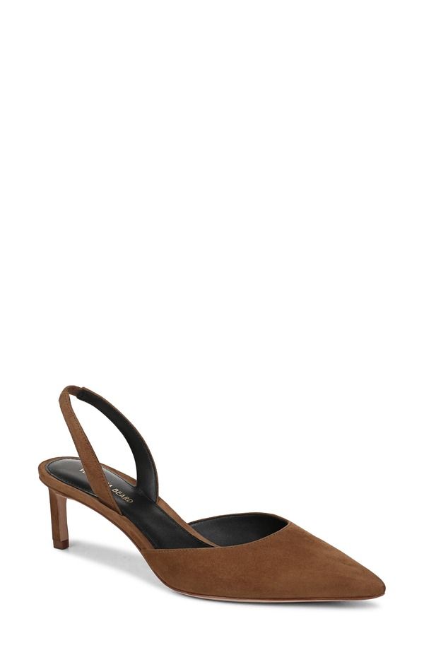 ヴェロニカ ベアード レディース シューズ ヒール Veronica Beard Caroline Slingback Pointed Toe Kitten Heel Pump Hazelwood
