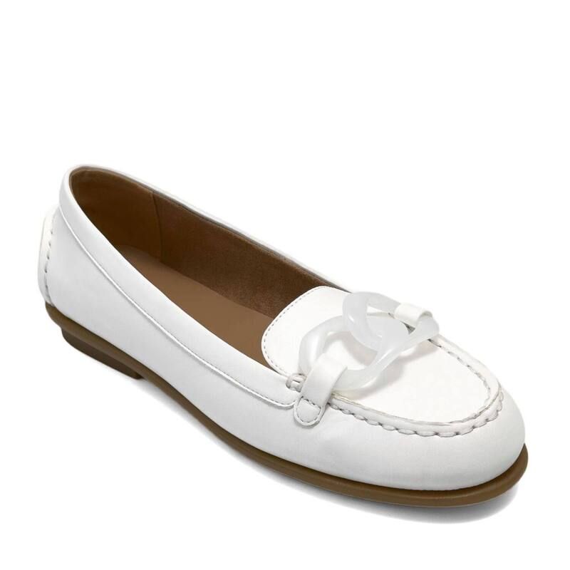 エアロソールズ レディース シューズ スリッポン・ローファー Aerosoles Wysteria Womens Moc Toe SlipOn Loafers Bright White ホワイト