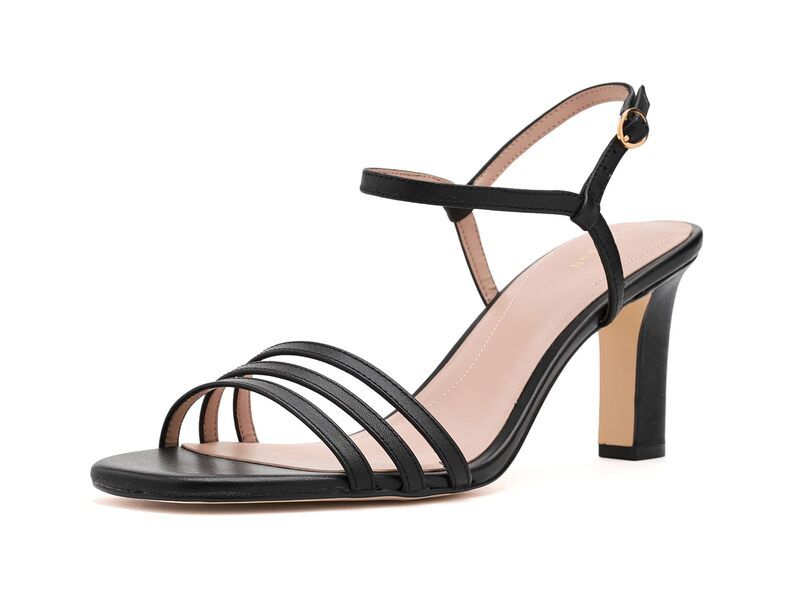 コールハーン レディース シューズ ヒール サンダル Cole Haan Michelina Strappy Sandals Black Leather ブラック