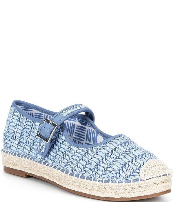 カッパーキー レディース シューズ パンプス Copper Key Destin Raffia Mary Janespadrille Flats Azul