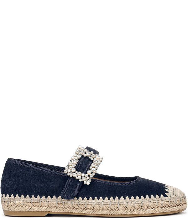 ナチュライザー レディース シューズ パンプスエード Naturalizer Java Suede Mary Janespadrille Flats French Navy ネイビー
