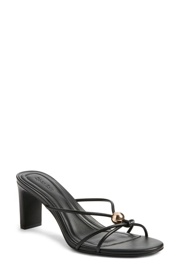オープンエディット レディース シューズ ヒール サンダル Open Edit Prisma Slide Sandal Black ブラック