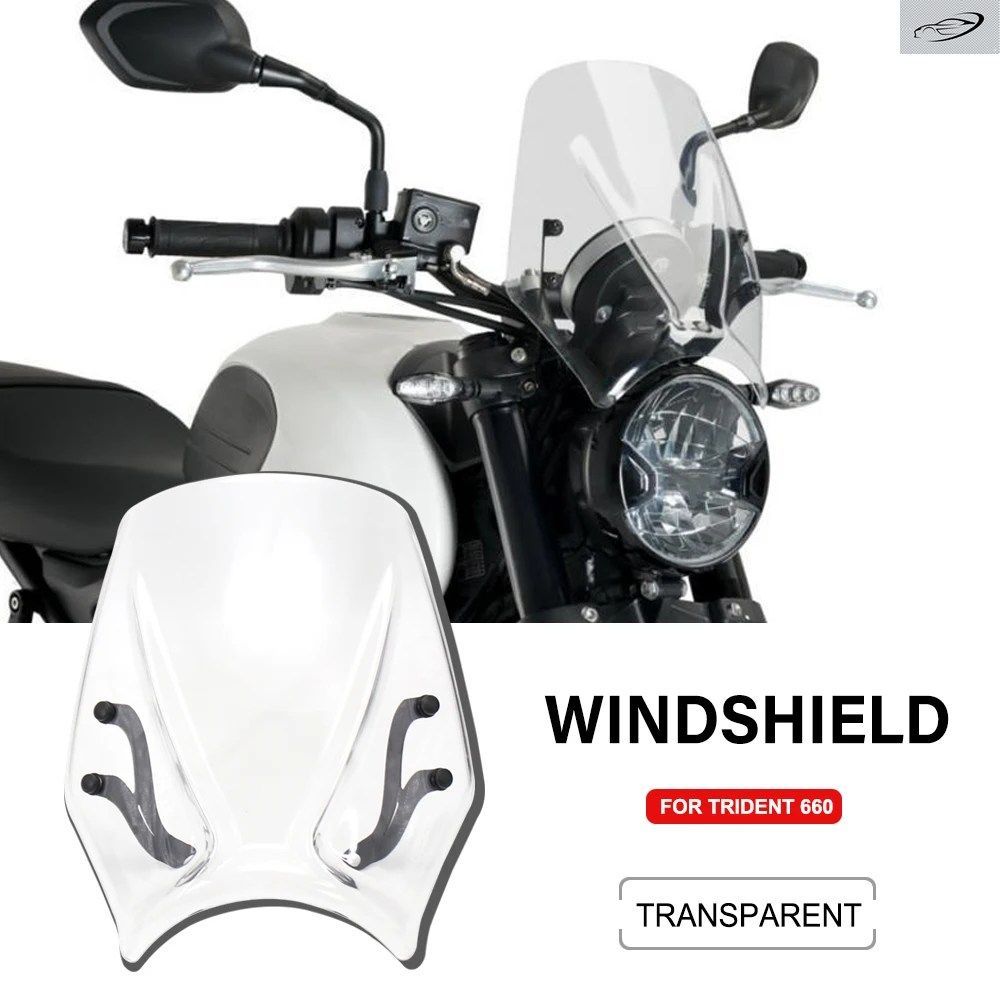 TRIDENT 2024 2023 オートバイ用ウインドスクリーン TRIDENT660 ウインドシールド バッフル エアウィンドディフレクター