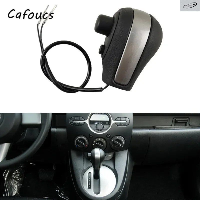 CAFOUCS 左ハンドル車用車内ギアシフトノブ マツダ2 デミオ 2007-2014