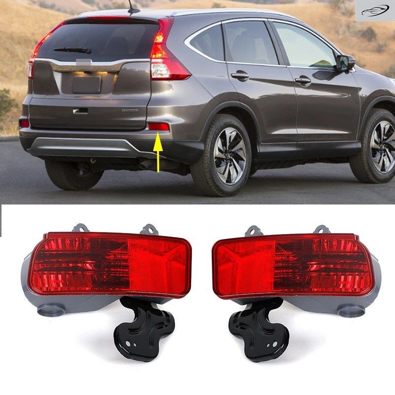 車のリアテールバンパーリフレクターライトリアブレーキフォグランプバルブなしホンダCR-V 2015 2016