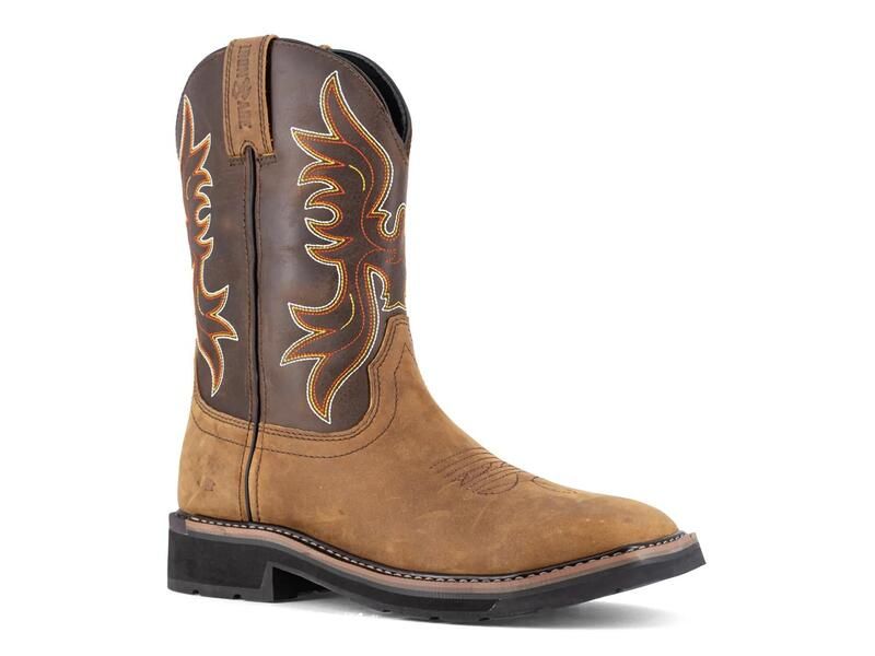 アイロンエイジ メンズ シューズ ブーツ・レインブーツ Iron AgeOutlawork Cowboy Boot Mens Dark Brown ブラウン