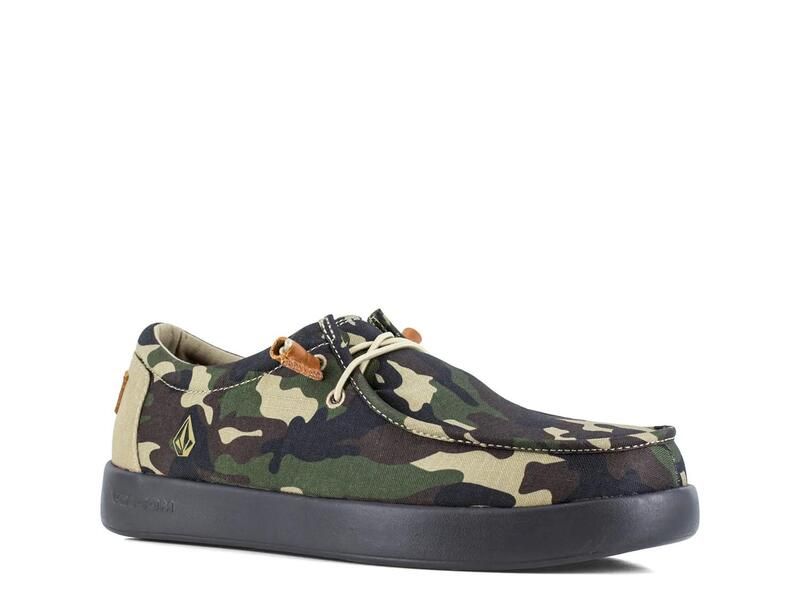 ボルコム メンズ シューズ スリッポン・ローファー VolcomChill Composite Toe Work SlipOn Black Camo Print ブラック