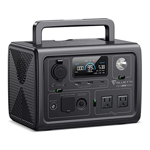 ☆新品☆BLUETTI ポータブル電源 EB3A 268Wh/600W APP遠隔操作 EPS機能付き 電力リフト機能付 エコモード機能搭載 リン酸鉄リチウム 純正弦波 MPPT制御方式採用 家庭アウトドア両用バックアップバッテリー キャンプ/車中泊/防災グッ