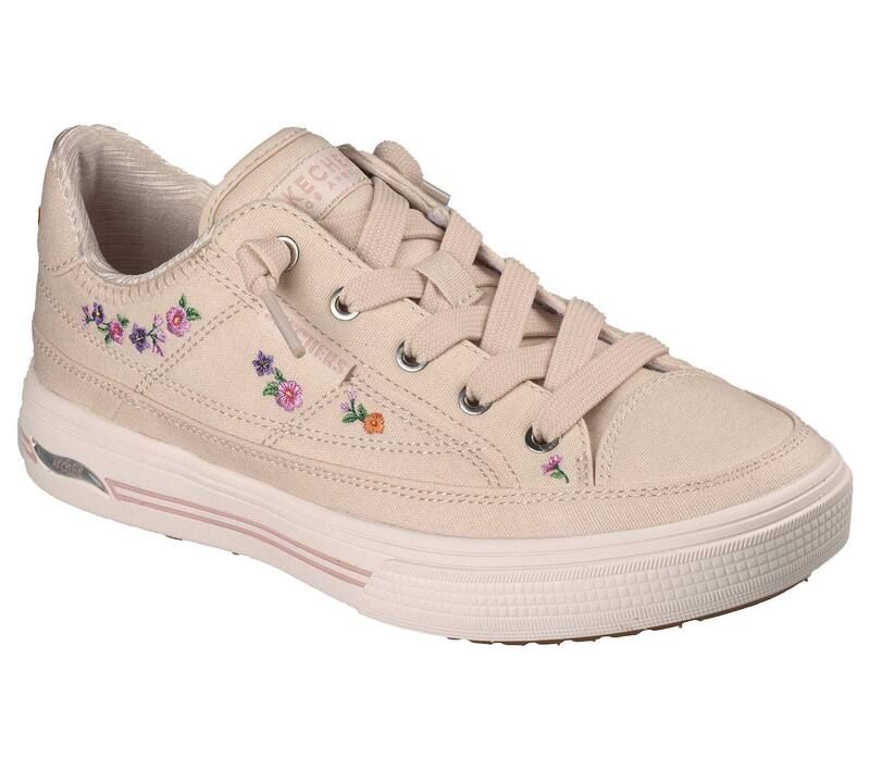 スケッチャーズ レディース シューズ スニーカー Skecherstreet Arch Fit Arcade Meet Ya There Womenshoes Natural Floral