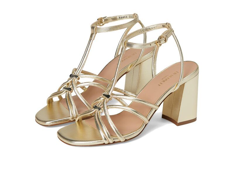 エルケーベネット レディース シューズ ヒール サンダル LK Bennett Noelle Tubular Oloid Sandals Gold ゴールド
