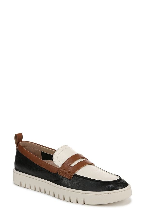 バイオニック レディース シューズ スリッポン・ローファー Vionic Uptown Hybrid Penny Loafer Black Multi ブラック