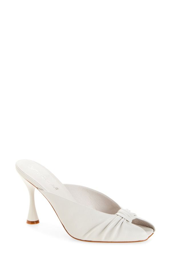 ジェフリー キャンベル レディース シューズ サンダル Jeffrey Campbell Twista Peep Toe Slide Sandal White ホワイト