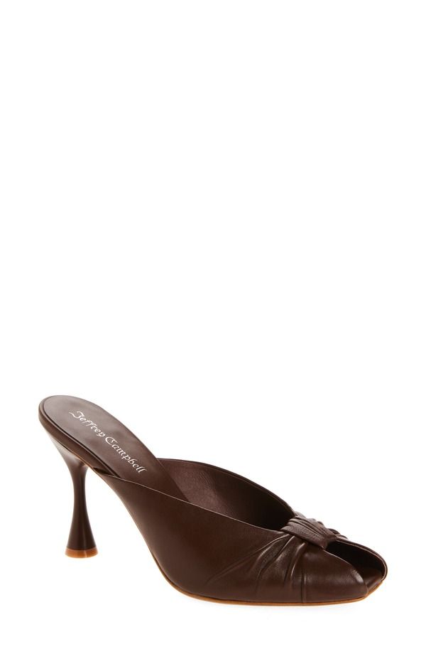 ジェフリー キャンベル レディース シューズ サンダル Jeffrey Campbell Twista Peep Toe Slide Sandal Brown ブラウン