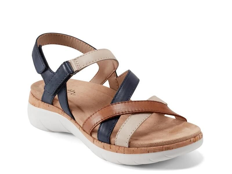 アース レディース シューズ サンダル EarthRosie Sandal BeigeNavy ネイビー