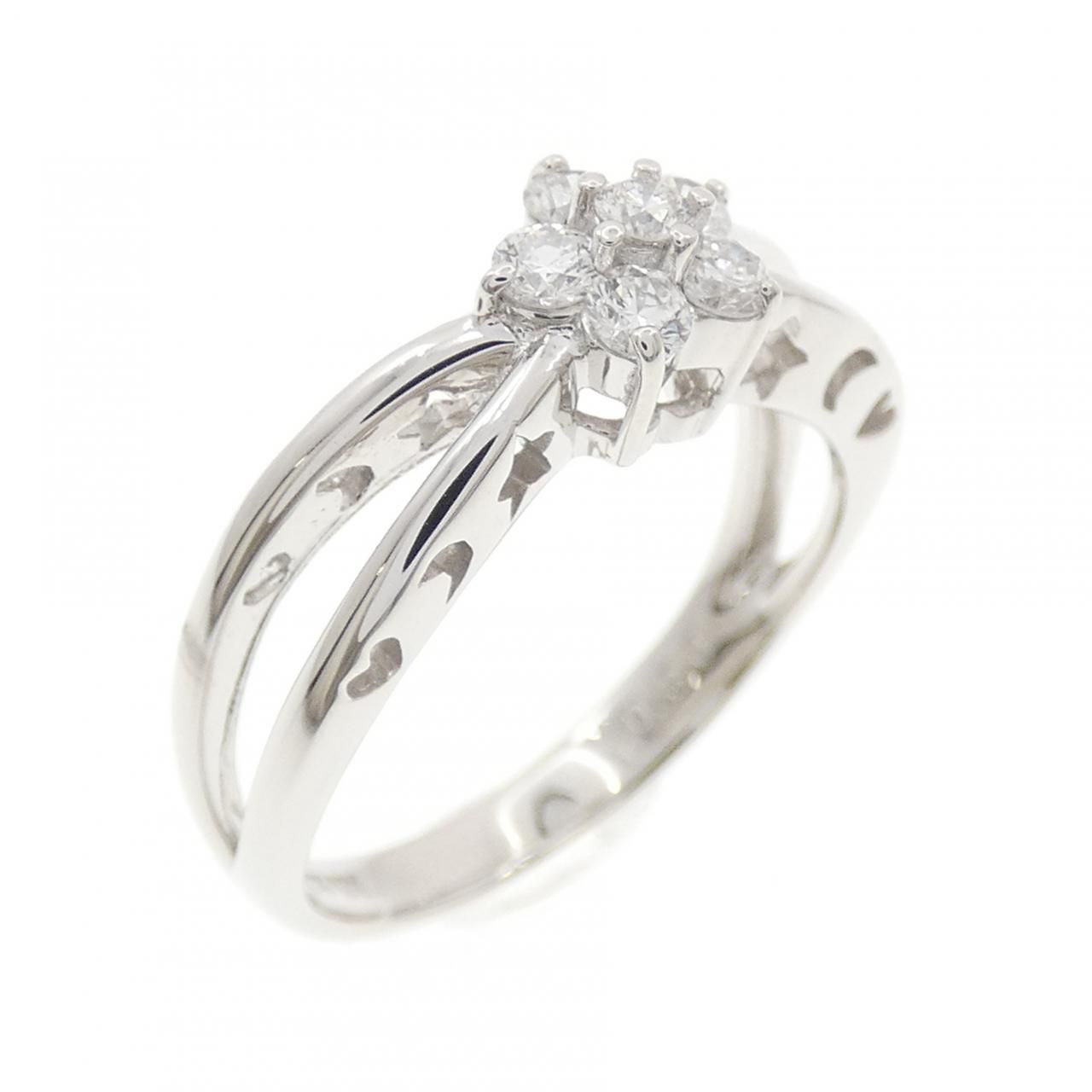 ポンテヴェキオ フラワー リング 0.30CT