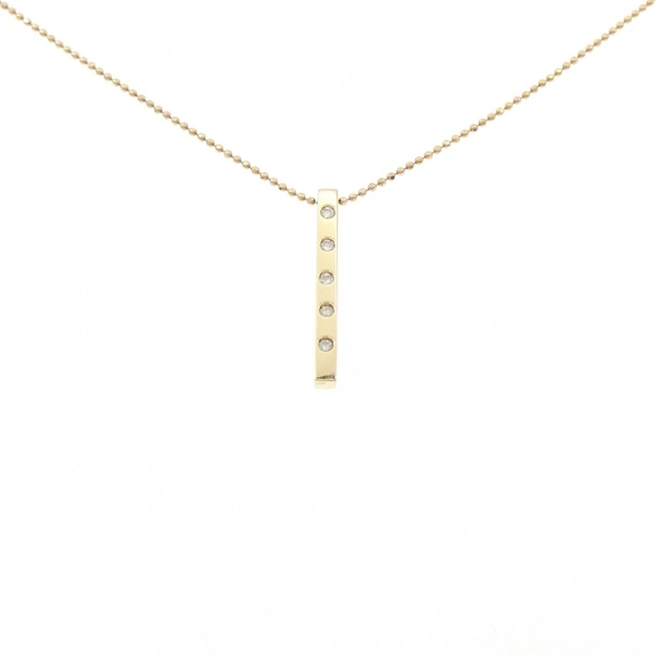 K18YG ダイヤモンド ネックレス 0.13CT