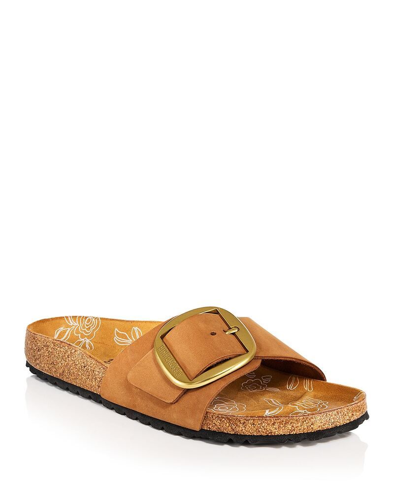 ビルケンシュトック レディース シューズ サンダル プリント Birkenstock Womens Madrid Big Buckle Printed Footbed Slide Sandals Mink ミンク