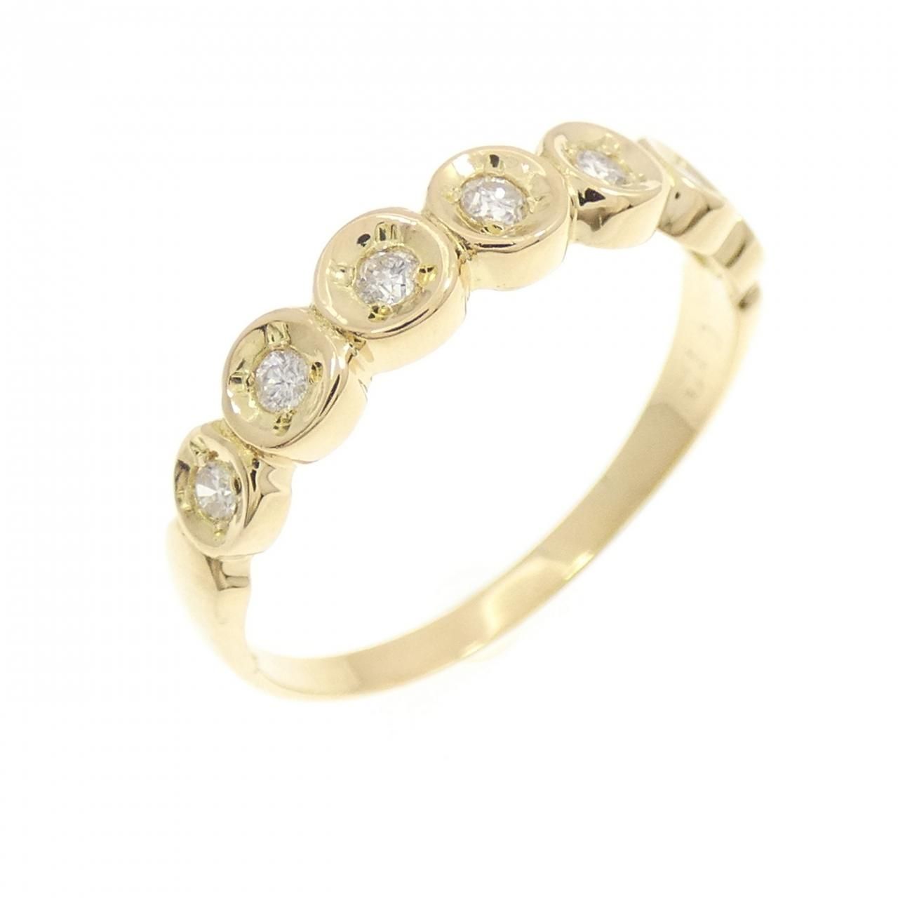 K18YG ダイヤモンド リング 0.12CT