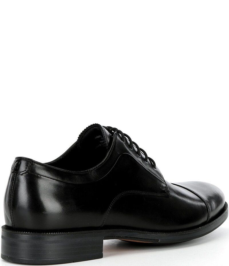 コールハーン メンズ シューズ ドレスシューズ オックスフォード キャップ レザー Cole Haan Mens Dean Grand Leather Cap Toe Oxfords BlackBlackBlack ブラック